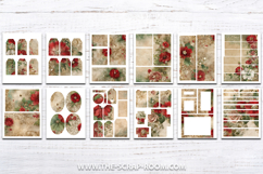 Christmas Printable Junk Journal Scrapbook kit paper sticker Product Image 2