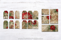 Christmas Printable Junk Journal Scrapbook kit paper sticker Product Image 5