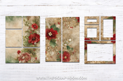 Christmas Printable Junk Journal Scrapbook kit paper sticker Product Image 6
