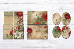 Christmas Printable Junk Journal Scrapbook kit paper sticker Product Image 7