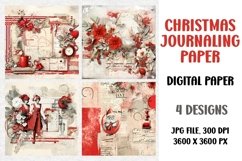 Christmas Junk Journal, Digital Paper Product Image 1