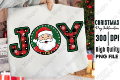Christmas JOY Santa Sublimation Product Image 1