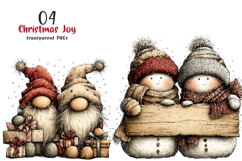 Christmas Joy Whimsical Clipart Product Image 1