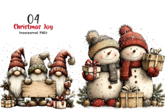 Christmas Joy Whimsical Clipart Product Image 1