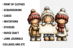 Christmas Joy Whimsical Clipart Product Image 2