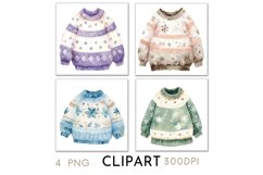 Christmas Jumpers Illustrations Watercolor PNG