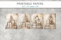 Christmas Gifts Junk Journal Papers Product Image 2