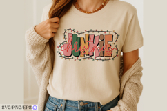 Christmas Junkie SVG Christmas SVG PNG T-shirt Design Product Image 3