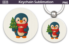 Christmas Round Keychain Bundle | Animals Crochet Key Ring Product Image 2