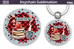 Christmas Teacher Keychain | Teacher Key Ring Product Image 1