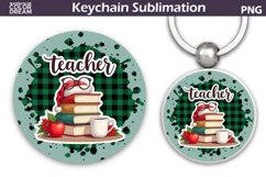 Christmas Teacher Keychain | Teacher Key Ring Product Image 1