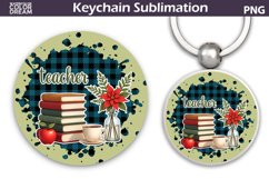 Christmas Teacher Keychain | Teacher Key Ring Product Image 1