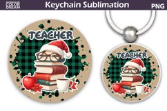 Christmas Teacher Keychain | Teacher Key Ring Product Image 1