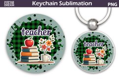 Christmas Teacher Keychain | Teacher Key Ring Product Image 1