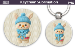Christmas Round Keychain Bundle | Animals Crochet Key Ring Product Image 10