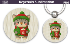 Christmas Round Keychain Bundle | Animals Crochet Key Ring Product Image 11