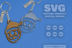 Christmas Keychain SVG Product Image 1