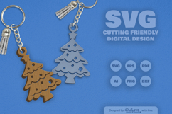 Christmas Keychain SVG Product Image 2
