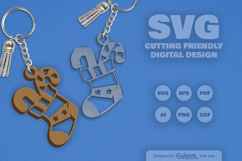 Christmas Keychain SVG Product Image 2
