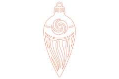 Christmas Keyring Laser Cut Design SVG Product Image 2