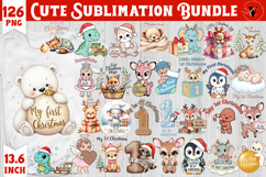My first Christmas bundle | Cute Christmas animals Product Image 1