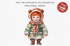 Christmas Kids Clipart Cute Winter Children PNG Boy Girl Art Image Watercolor Transparent Print illustration sublimation printable digital junk journaling file watercolor Christmas Kids, Cute Winter Children clipart, xmas character child, Girl Boy in coat
