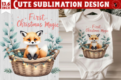 My first Christmas | Cute Christmas animal sublimation Product Image 1