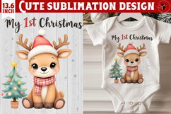 My first Christmas | Cute Christmas animal sublimation Product Image 1