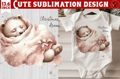 My first Christmas | Cute Christmas animal sublimation Product Image 1