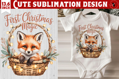 My first Christmas | Cute Christmas animal sublimation Product Image 1