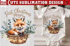 My first Christmas | Cute Christmas animal sublimation Product Image 1