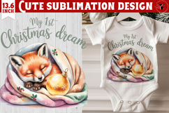 My first Christmas | Cute Christmas animal sublimation Product Image 1