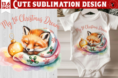 My first Christmas | Cute Christmas animal sublimation Product Image 1
