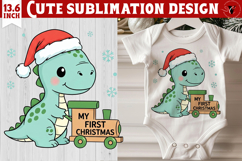 My first Christmas | Cute Christmas animal sublimation Product Image 1