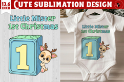 My first Christmas | Cute Christmas animal sublimation Product Image 1