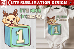 My first Christmas | Cute Christmas animal sublimation Product Image 1