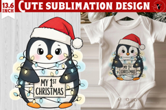 My first Christmas | Cute Christmas animal sublimation Product Image 1