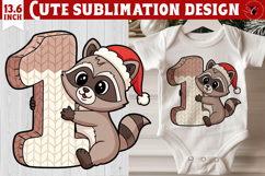 My first Christmas | Cute Christmas animal sublimation Product Image 1