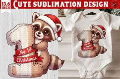 My first Christmas | Cute Christmas animal sublimation Product Image 1