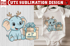 My first Christmas | Cute Christmas animal sublimation Product Image 1