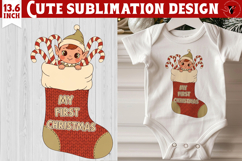 My first Christmas | Cute Christmas animal sublimation Product Image 1