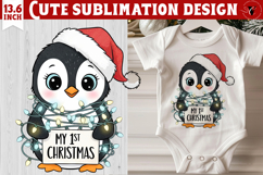 My first Christmas | Cute Christmas animal sublimation Product Image 1