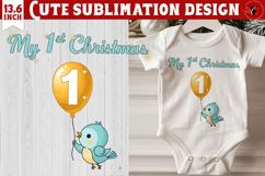 My first Christmas | Cute Christmas animal sublimation Product Image 1