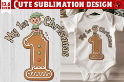 My first Christmas | Cute Christmas animal sublimation Product Image 1