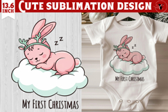 My first Christmas | Cute Christmas animal sublimation Product Image 1