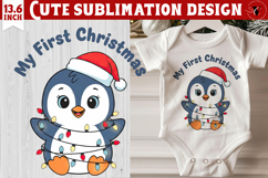 My first Christmas | Cute Christmas animal sublimation Product Image 1