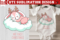 My first Christmas | Cute Christmas animal sublimation Product Image 1