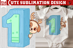 My first Christmas | Cute Christmas animal sublimation Product Image 1