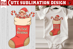 My first Christmas | Cute Christmas animal sublimation Product Image 1