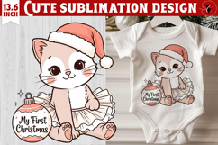 My first Christmas | Cute Christmas animal sublimation Product Image 1